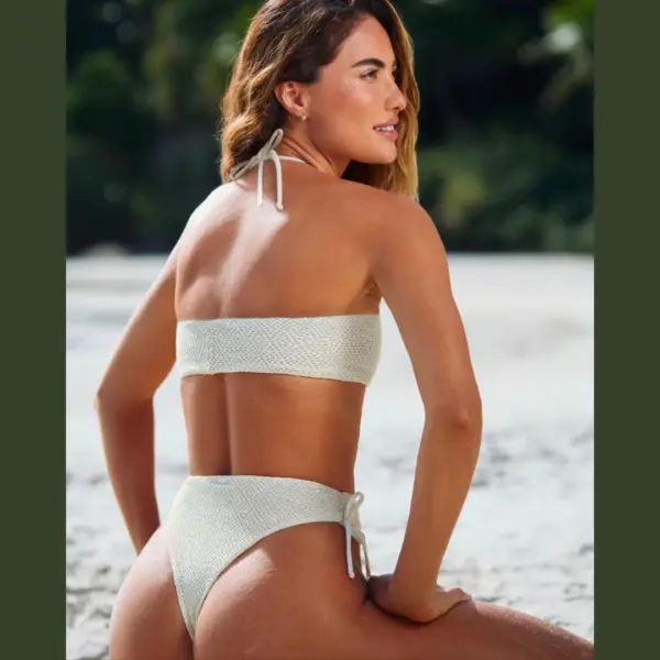 ART.BR DELTA BIKINI TOP CROCHET DE LYCRA PREMIUM Y LESS TIRO ALTO REGULABLE EN LATERAL.