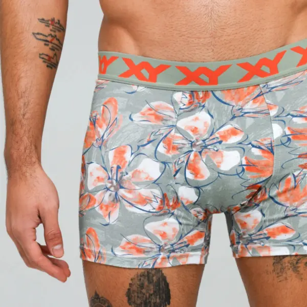 ART.XY1465 BOXER MAGNOLIA DE ALGODÓN ELASTANO ESTAMPADO