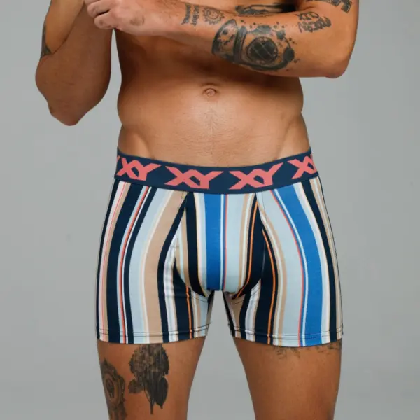 ART.XY1469 BOXER UNEQUAL ALGODON ELASTANO ESTAMADO