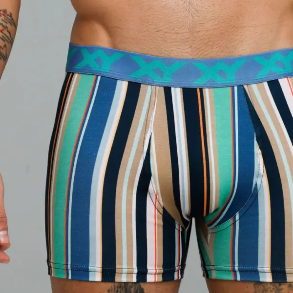 ART.XY1469 BOXER UNEQUAL ALGODON ELASTANO ESTAMADO
