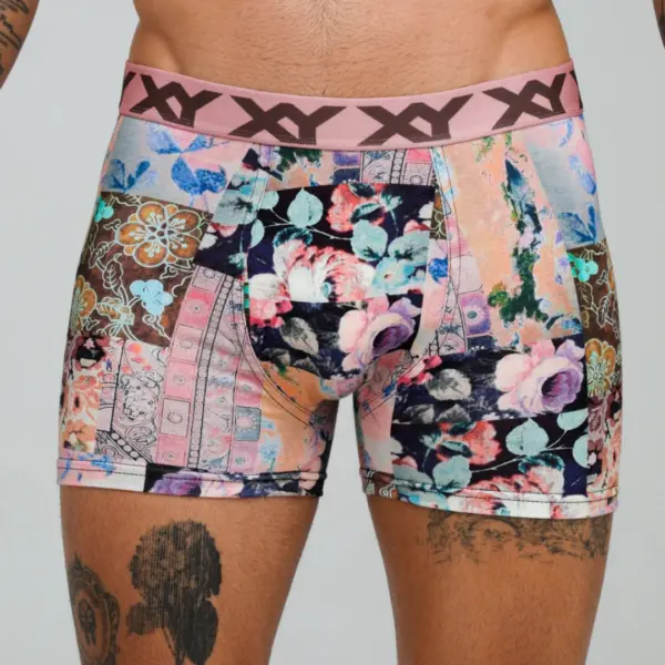 ART.XY1468 BOXER ROSE GARDEN ALGODON ELASTANO ESTAMPADO